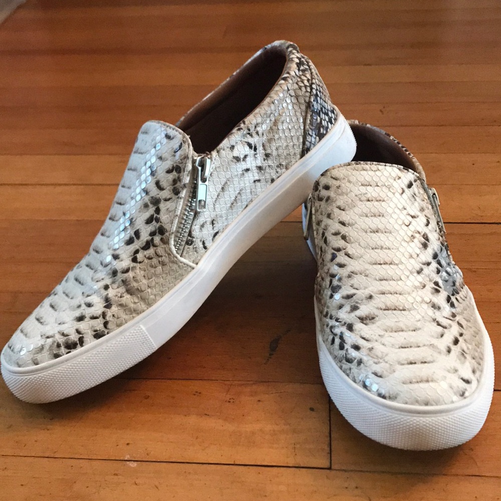 Snakeskin Slip-On Sneakers - Picture 1 of 3
